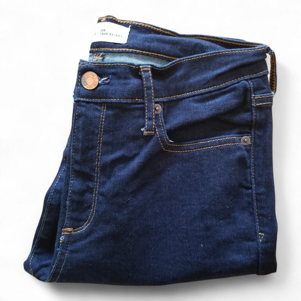 GAP 1969 TRUE SKINNY Jeans Stretch Indigo Mid Rise 240894-00 - Size 29 Short - Picture 6 of 11